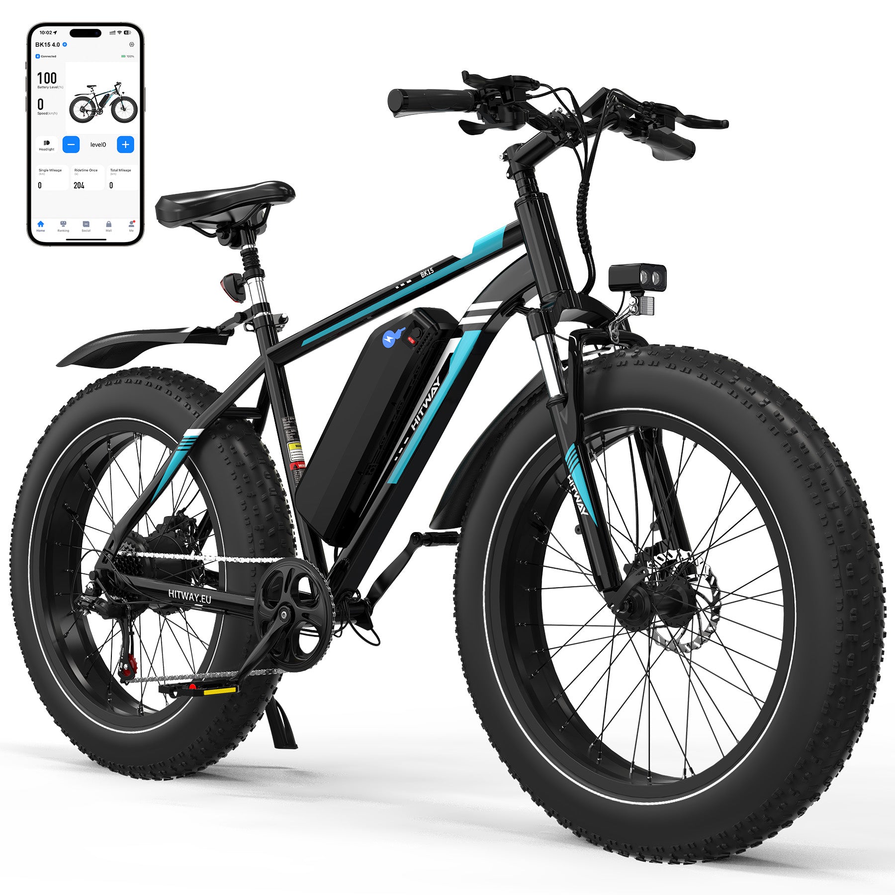 HITWAY BK15 120km Fat Tire Electric Bike, 48V