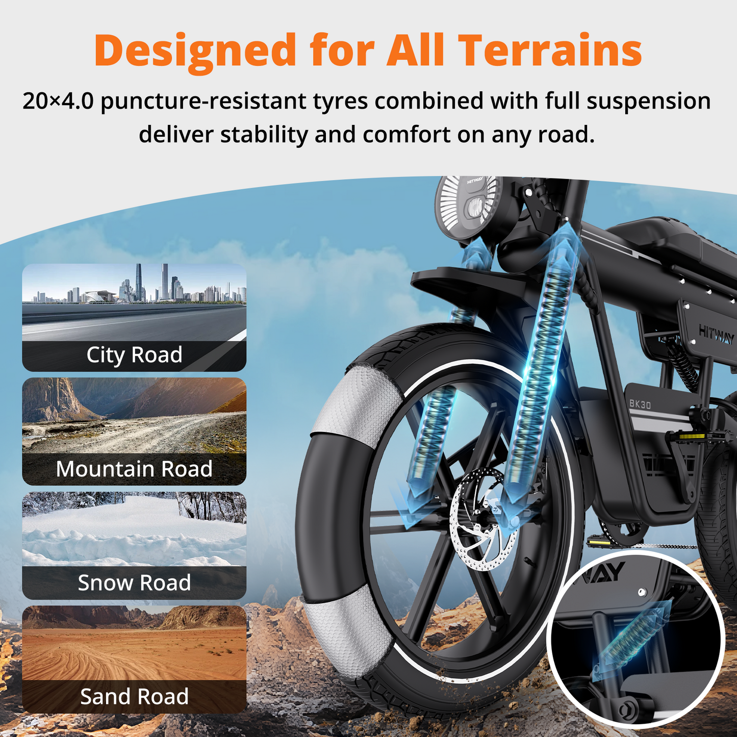 BK30 Fat Tyre Electric Bike