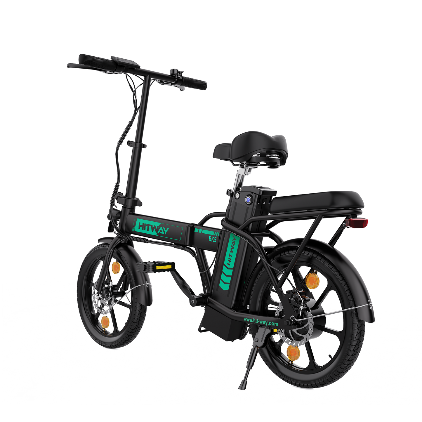 HITWAY BK5 Folding Electric Bike 250W 36V 10.4AH Electric Bike E Bike Foldable City Bikes 16 inch mini ebike Best Electric Bicycle under 500 HITWAY Ebike HITWAY UK