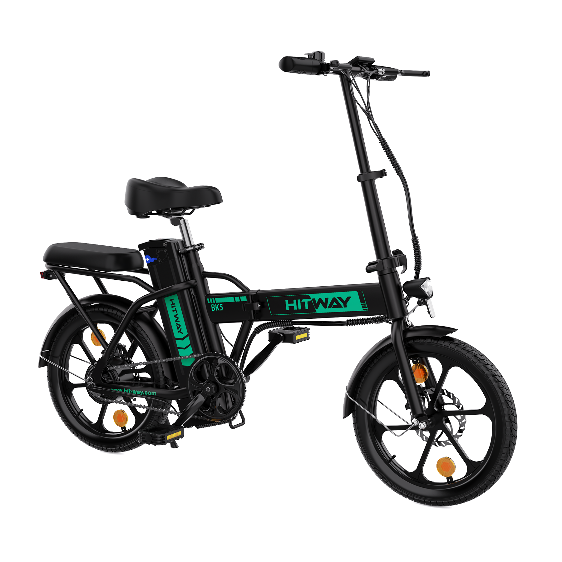 HITWAY BK5 Folding Electric Bike 250W 36V 10.4AH Electric Bike E Bike Foldable City Bikes 16 inch mini ebike Best Electric Bicycle under 500 HITWAY Ebike HITWAY UK