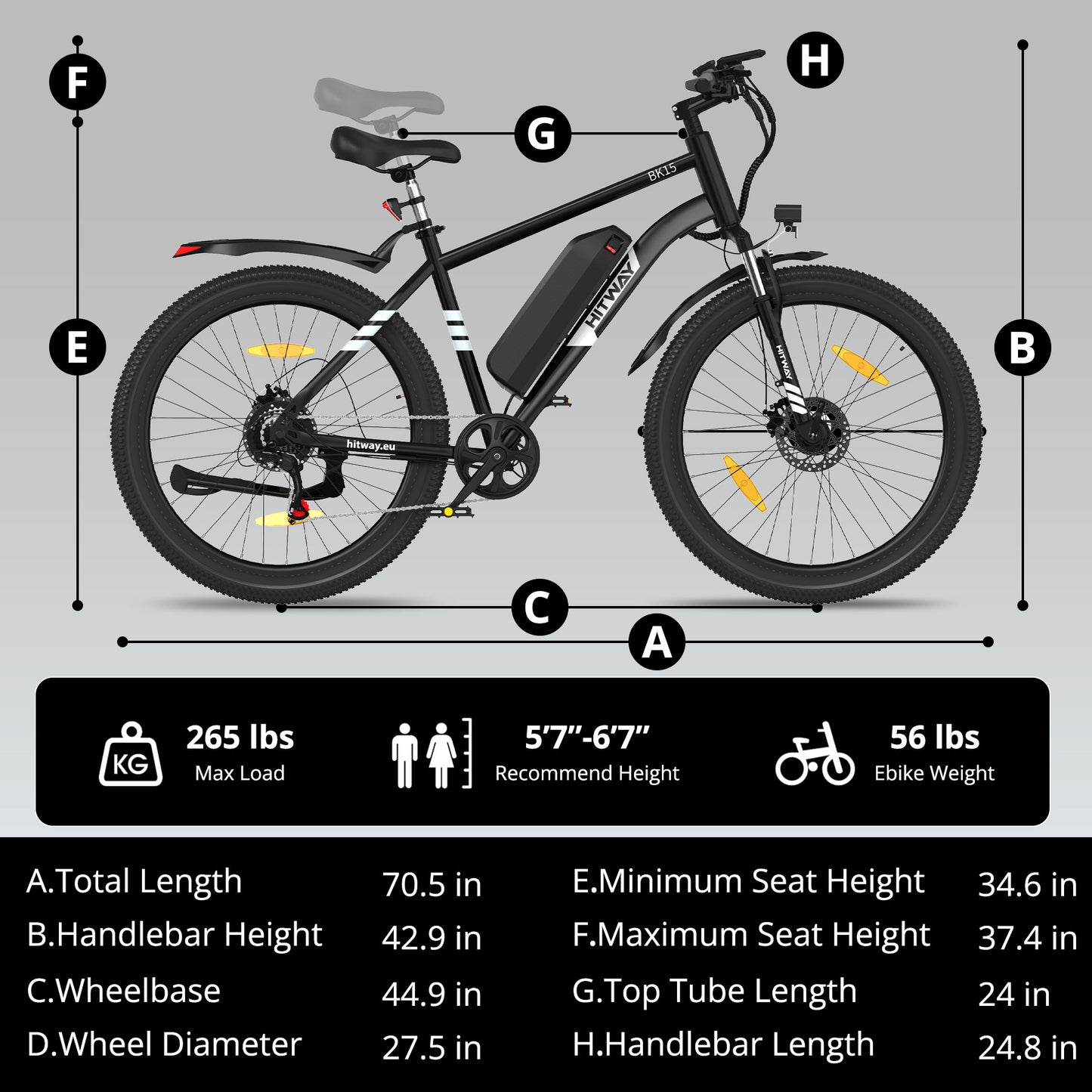 BK15 Pro 27.5 inch Electric Bike