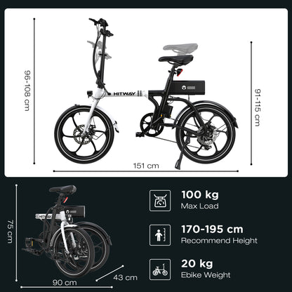 BK35S PRO 20" Folding Electric Bike