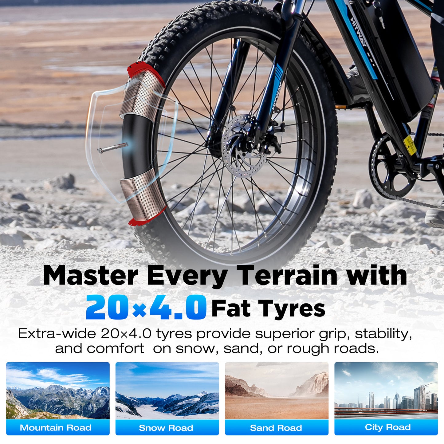 BK15 4.0 Fat Tyre Electric Bike