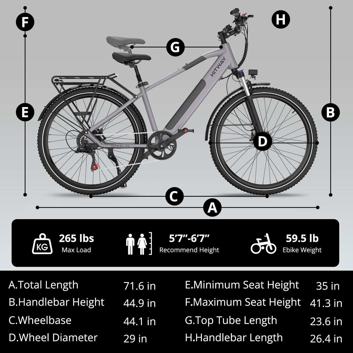 BK7S Plus 29 inch Electric Bike